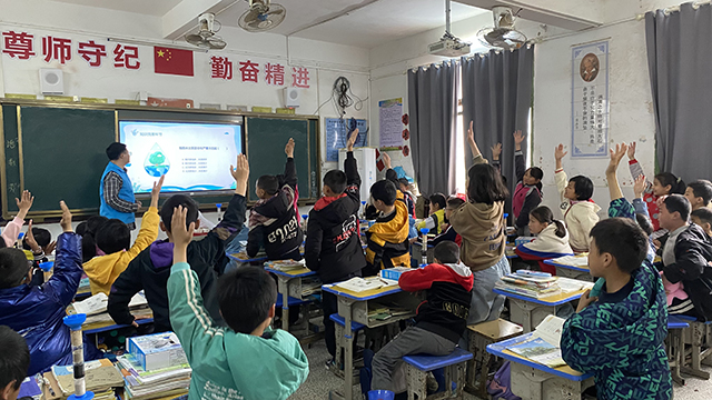 省峡管局组织开展节水宣传进校园活动