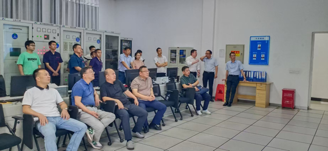 抚州市廖坊水利枢纽管理局胡小勇一行调研峡江水利枢纽工程