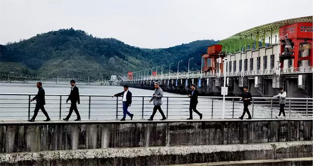 中国水利水电科学研究院孙双科一行调研峡江水利枢纽工程