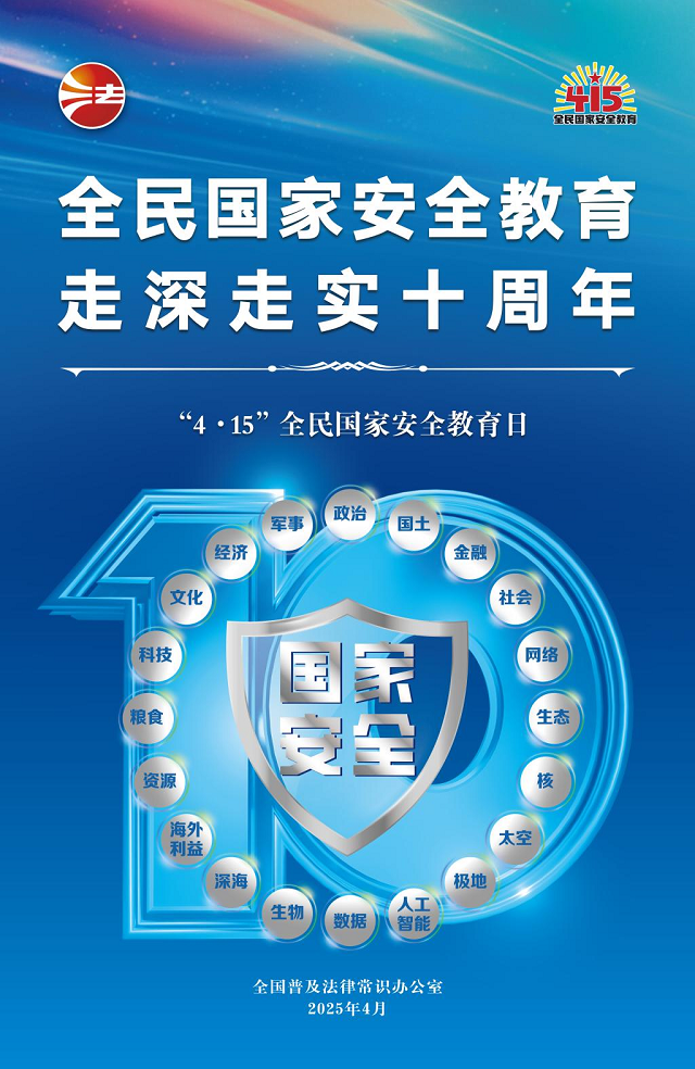 2025年全民国家安全教育日海报